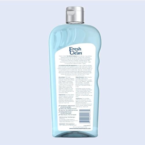 PetAg Fresh 'n Clean Itch Relief Shampoo - Rain Shower Fresh Scent Dog Shampoo - Instant Relief for Dry & Irritated Skin - 18 fl oz - Image 2