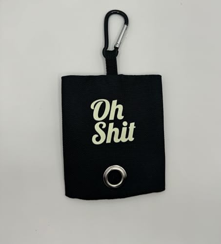 Funny Novelty Dog Waste Bag Dispenser - Oh Shit (Black) by Unknown