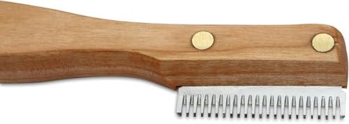 Mars Professional Dog Stripping Knife Grooming Tool with Ergonomic Handle, Specialty Double Usage, Made in Germany, Medium - Image 2