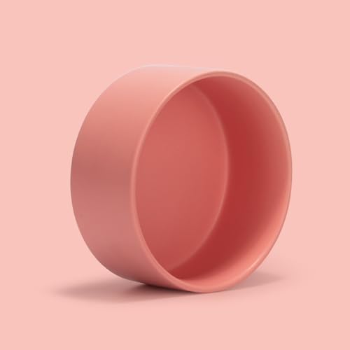 SPUNKYJUNKY 13.5OZ Ceramic Dog and Cat Bowl, Modern Cute Weighted Food Water Bowl for Replacement Pink (1 Pack) - Image 7