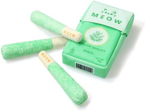 Catnip Toys for Cats, 3-Pack Funny Cat Chew Toys Filled with 100% Pure Organic Catnip, Safe Kitten Teething Bite & Kicker Toys - Interactive Cat Nip Toys for Indoor Cats Boredom Relief - Image 2