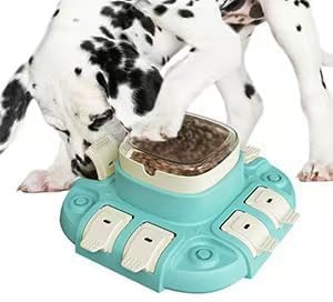 Slow Feeder Dog Bowl & Interactive Puzzle Toy - 3-in-1 Mental Stimulation Game with Treat Dispenser | Non-Slip Durable Design for Small Medium Large Dogs | Anti-Choking Food Maze & Easy Cle