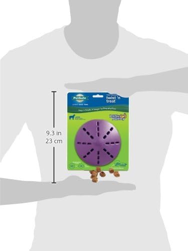 PetSafe Busy Buddy Twist'n Treat - BPA-Free Adjustable Meal Dispenser & Training Toy - Interactive Enrichment for Hard Chewers - Compatible with Hard & Smearable Treats - Helps Clean Teeth - Large