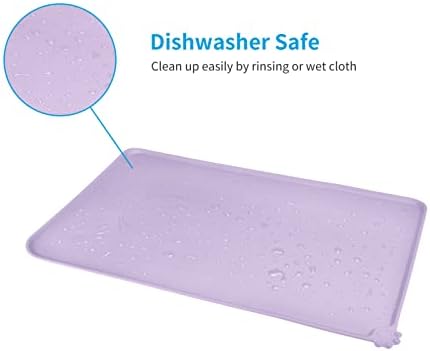 AUDWUD Waterproof Silicone Pet Feeding Mats,Anti Slip Dog Food Bowl Pad - Image 5