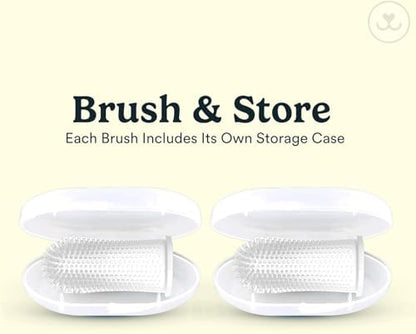 Jasper Dog Toothbrush, 360° Finger Toothbrush for Dogs & Cats, Clear 2-Pack - Image 6