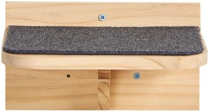 SHENGOCASE 9.8" x 7.1" Solid Wood Wall Mounted Large Cat Step, Cat Wall Furniture, Shelves Stairs Perch - Image 6