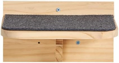 SHENGOCASE 9.8" x 7.1" Solid Wood Wall Mounted Large Cat Step, Cat Wall Furniture, Shelves Stairs Perch - Image 6