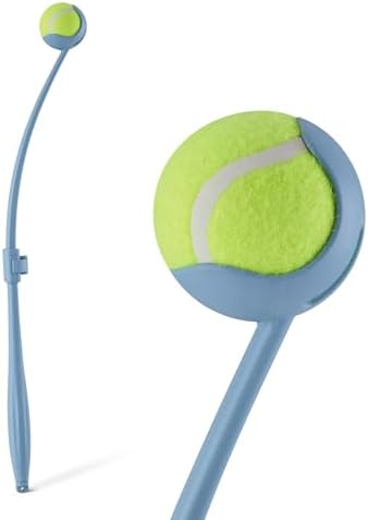 Amazon Basics Dog Ball Launcher with Detachable Handle, Tennis Ball Included, Plastic Pet Fetch Thrower by AmazonBasics