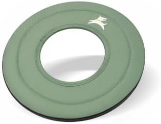 OllyDog Mini Super Flyer, Dog Flying Disc – Floating Fetch Toy, Soft on Teeth, Eco-Friendly Recycled Material, Lightweight, for Small & Medium Dogs (Olivine, 9") - Image 2