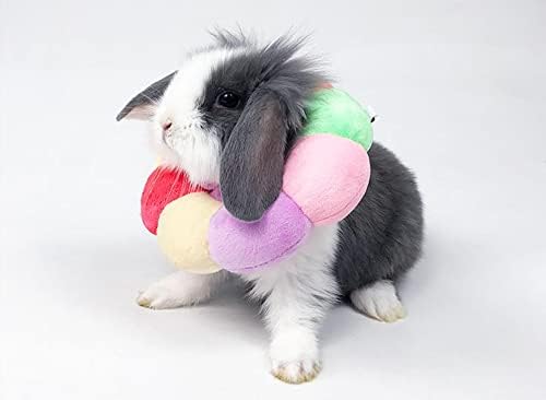 Adjustable Rabbit Protection Cone Collar,Soft Pet Recovery Collar for Rabbit/Chinchilla/Guinea Pigs/Kitten After Surgery Wound Healing,Elizabeth Neck Recovery E-Collar for Small Animals (S) - Image 5