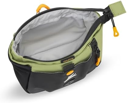 OllyDog Backcountry Day Bag | Dog Training Treat Pouch | Eco-Friendly Recycled Fabric Fanny Pack with Zipper Closure, Built-in Poop Bag Dispenser & Adjustable Waist Belt (Palm) - Image 4