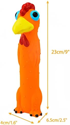 CHIWAVA 3PCS 9" Squeaky Latex Dog Toy Standing Stick Animal for Medium Dogs - Image 5