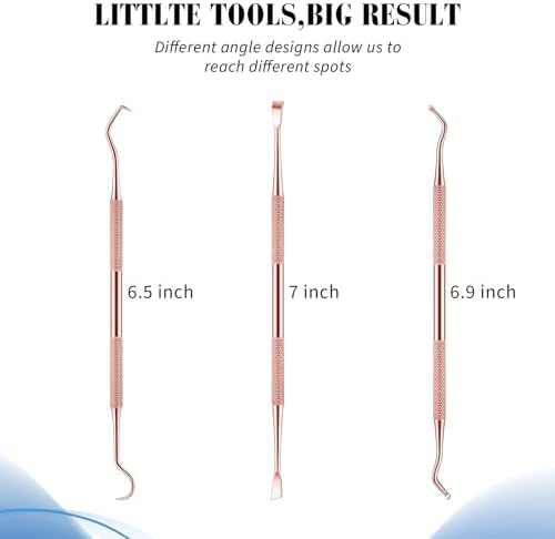 Hotop Dog Tooth Scaler Scraper Dental Tool Stainless Steel,Rose Gold - Image 4