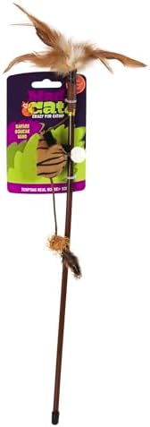 Mad Cat Safari Squeak Interactive Teaser Wand Cat Toy with Catnip, 1 Pack by Unknown