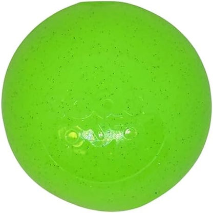 SodaPup Glitter Ball – Soft Dog Ball Toy, Floating Fetch Ball and Treat Dispenser Made in USA from Non-Toxic Pet Safe Food Safe PUP-X Rubber for Bonding, Physical Exercise, & More by SodaPup