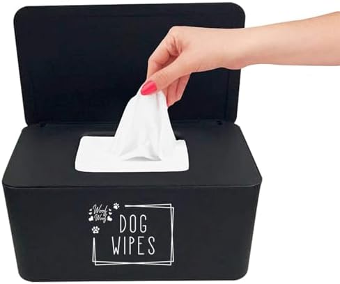 Moorfowl Woof Woof Dog Wipes Dispenser,8.2L x 4.9W x 3.9H inches by MOORFOWL