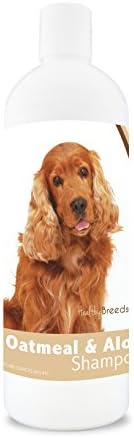 Healthy Breeds Dog Oatmeal Shampoo with Aloe for Cocker Spaniel - Over 75 Breeds – 16 oz - Mild and Gentle for Itchy, Scaling, Sensitive Skin – Hypoallergenic Formula and pH Balanced by HealthyBreeds
