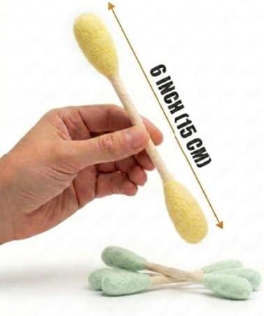 Glaciart One Swabs Cat Toys with Catnip - 6 Pk | Durable for Chew, Cute Cat Toys Interactive Kitty for Boredom, Exercise, & Play | Filled w/Organic Catnip for Anxiety & as Digestive Aid | Gift Idea - Image 4