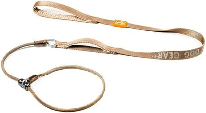 HowGo Slip Lead Dog Leash with 2 Spring-Loaded Stoppers (Brown 5.0FT) by HOWGO