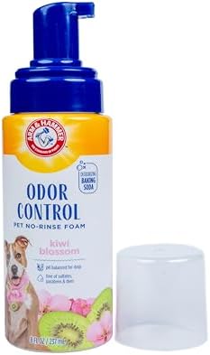 Arm & Hammer Odor Control No-Rinse Dog Foam, Kiwi Blossom, 8 Fl Oz, 6-Pack - Image 3