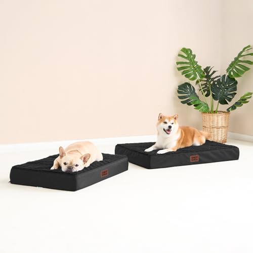 EHEYCIGA Orthopedic Dog Bed Large with Removable Washable Cover, 35IN Black - Image 5