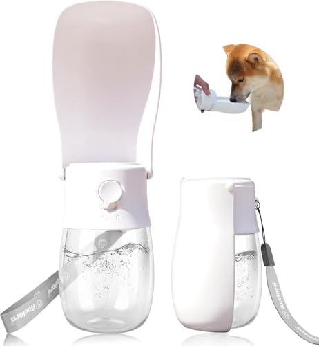 Foldable Dog Water Bottle, Portable Water Dispenser for Dog, Cat, Rabbit, Puppy and Small Animals, Dishwasher Safe Pet Accessories for Walking, Hiking, Travel by AVELORA