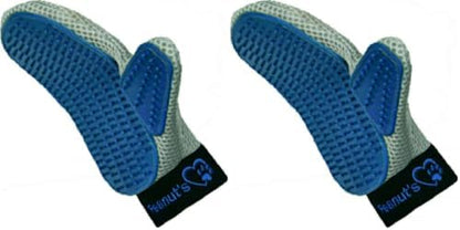 Mr. Peanut’s Pet Grooming Glove – Deshedding Hair Removal Mitt with Gentle Silicone Tips, Adjustable Wrist Strap & Breathable Mesh; Perfect for Dogs, Cats, Rabbits & Small Pets (Pack of 2) by MrPeanuts