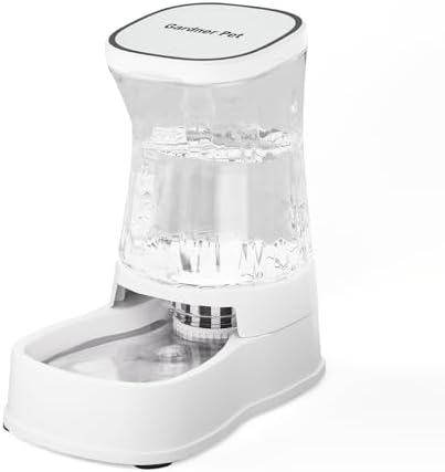 Gardner Pet 1.0Gal Gravity Automatic Dog Water Bowl Dispenser 100% BPA Free(White) by GardnerPet