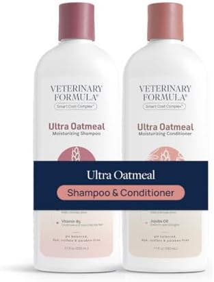 Veterinary Formula Ultra Oatmeal Shampoo + Conditioner Bundle, 17 oz Each by VeterinaryFormula