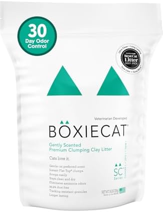 Boxie Premium Scented Clumping Cat Litter 30+ Day Odor Control 16 lb by Boxiecat