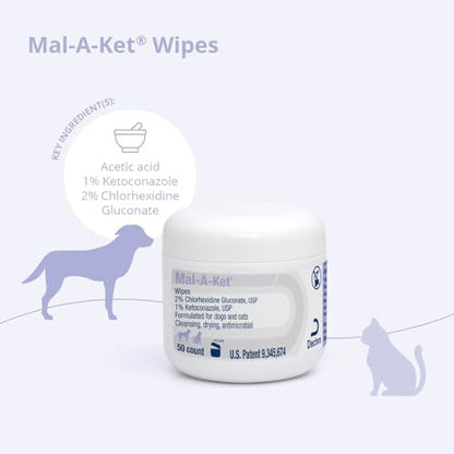 Mal-A-Ket Wipes, 2.25" Round, 50 Count jar - Image 3