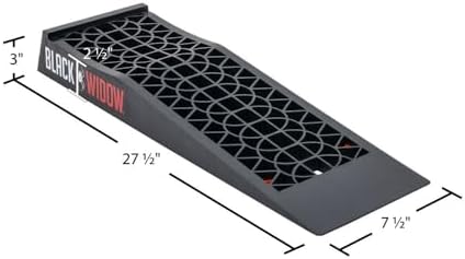 Low Car Ramps for Oil Change, 5,000 lb GAWR, 2.5" Lift, Black Widow - Image 3