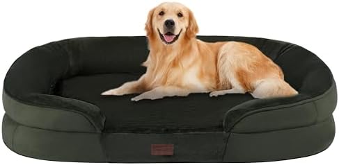 Dwanton Orthopedic Waterproof Large Dog Bed Sofa, Gel Memory Foam, 42" by DWANTON