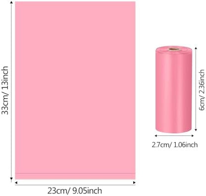 Lifegogo 1140 Counts 57 Rolls Unscented Doggy Poop Bags, Leak-Proof, Easy Tear-Off, Pink (13 x 9 Inches) - Image 2
