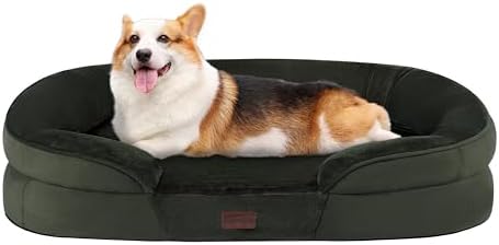 Dwanton Orthopedic Waterproof Medium Dog Bed Sofa, Gel Memory Foam, 36" by DWANTON