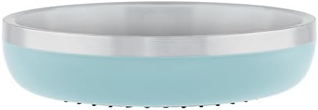 Master Pet Supply Stainless Steel Cat Bowls 9 oz Heavy Duty Aqua Sky by MasterPetSupply