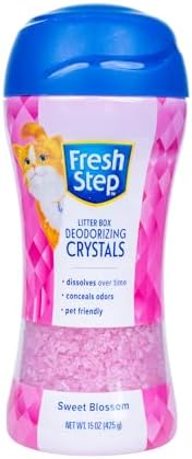 Fresh Step Sweet Blossom Cat Litter Deodorizing Crystals, 15 Oz by FreshStep