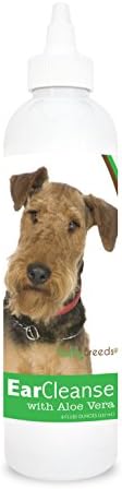 Healthy Breeds Airedale Terrier Ear Cleanse with Aloe Vera Cucumber Melon 8 oz by HealthyBreeds