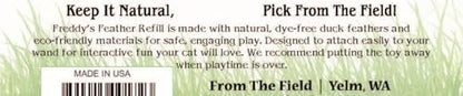 from The Field | Freddy's Feather Wand Refill Cat Toy | Duck Feathers - Image 3