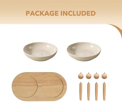 Havniva Elevated Cat Bowls, Cat Food and Water Bowl Set, Ceramic Cat Bowl - Image 5