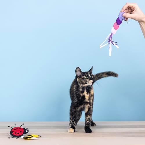 Fringe Studio Living THE Bug Life, Small Plush Cat Toy, 3PCS Set, PetShop Collection (904041) - Image 5
