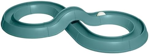 Coastal Pet Turbo Track Cat Toy - Cat Ball Toy & Racetrack - Easy Assembly - Slate Blue (1 Pack) by CoastalPet