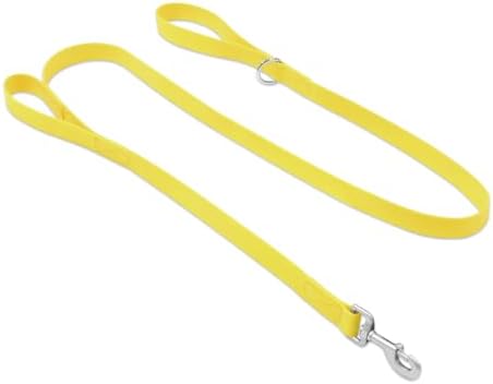 Waterproof Dog Leash with Double Handle, 6 FT Durable Odor-Proof Dog Leashes with Strong Aviation Aluminum Hooks Fits Small Medium or Large Dogs by KiddingPets
