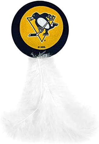 NHL PITTSBURGH PENGUINS Plush Cat Toys Set of 3 - Jersey, Hockey Puck & #1 Fan Cat Toys filled with Fresh Catnip. Team Logo - Image 3