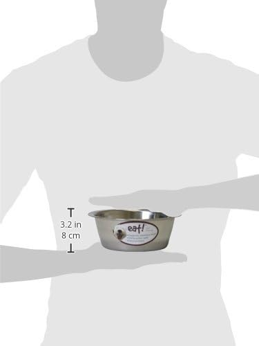 OurPets Basic Stainless Steel Dog Bowl, 2 Quart