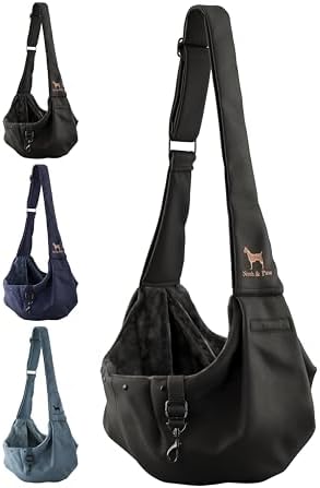 Noah & Paw Dog Sling Carrier for Small Dogs 5-18lb, Dog Sling for Small Dogs and Cats, Dog Carrier with Adjustable Padded Strap, Premium Twill, Lined with Fur, Double Safety Feature, Machine Washable by NoahPaw