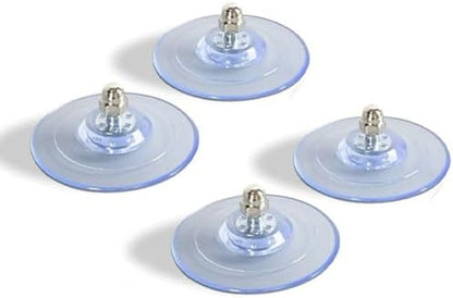 4 Pack Adhesive Cat Window Perch Suction Cups,Large Replacement Sucker Pad for Foldable Cat Window Hammock Seat (Clear, M8x10x85) by ZAAWUUT