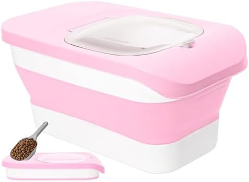 10-13 Lbs Airtight Dog Food Storage Container,Collapsible Pet Food Storage by DDMOMMYCOLLAPSIBLEFOODSTORAGECONTAINERFAMILY