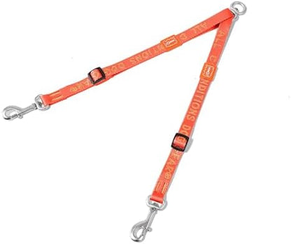 HOWGO Double Dog Leash,Tangle-Free 360 Swivel(Orange, Pro S-M Splitter) by HOWGO
