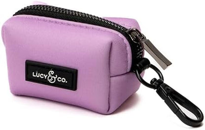 Lucy & Co. Bouquet Dog Poop Bag Holder and Dispenser, Clips to Leash, Water-Repellent Neoprene, Includes Refill Roll by LucyCo